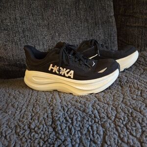 HOKA Black and White Running Shoes